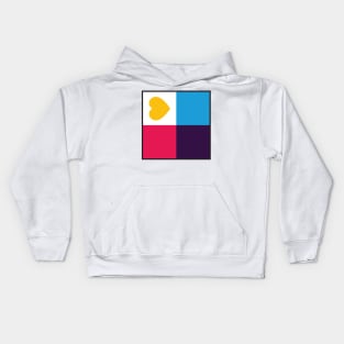 Poly Pride Flag - Minimalist Kids Hoodie